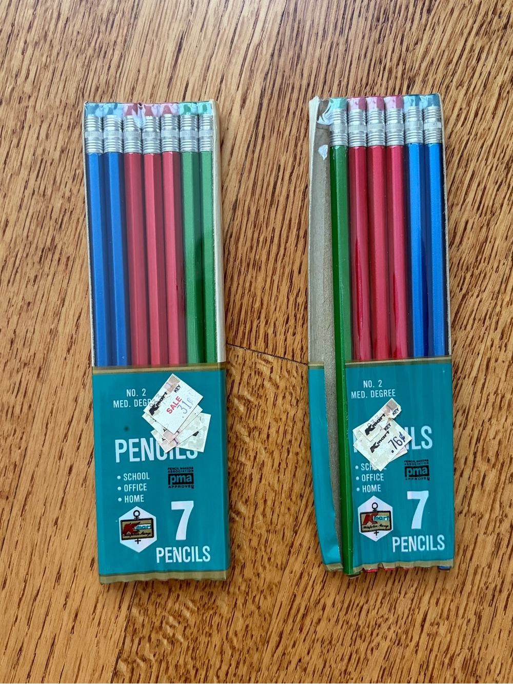New Old Stock Vintage Kmart No 2 Medium Degree Standard Graphite Pencils 13 Ct
